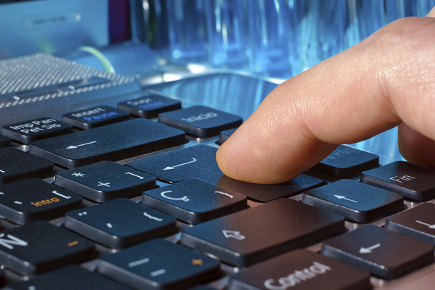 Close up of a computer keyboard