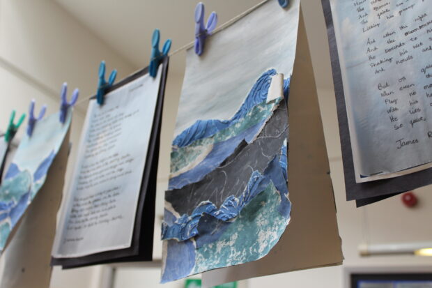 Display of pupils' work in classroom