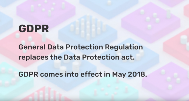 Screenshot from the Guide to the GDPR video