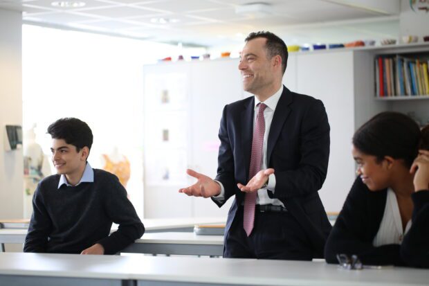 Teacher with two pupils