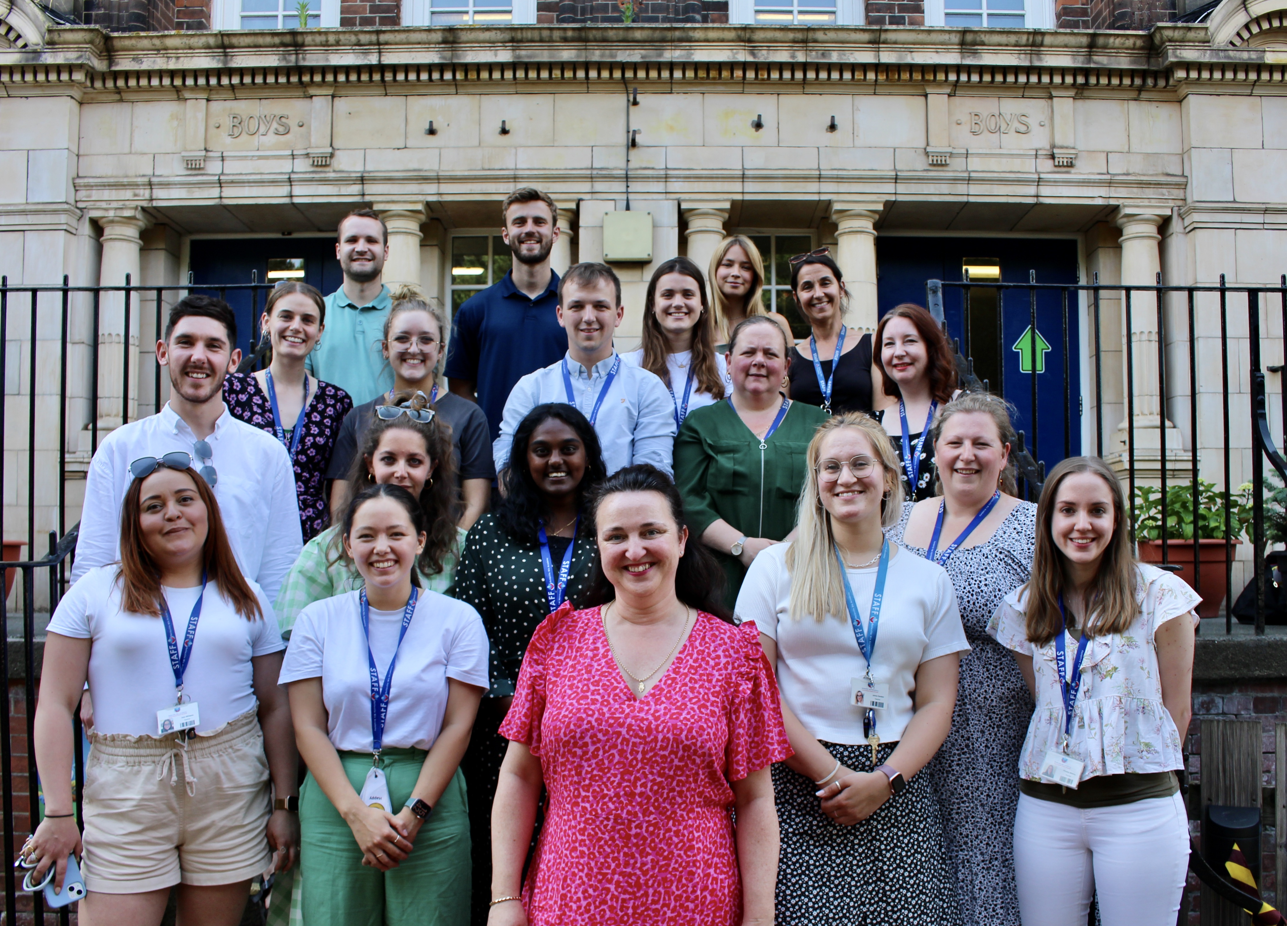 A group photo of teachers at BelleView Wix Academy