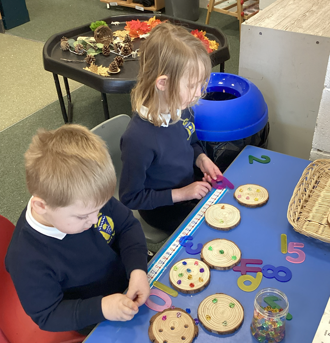 Pupils using their numerical skills